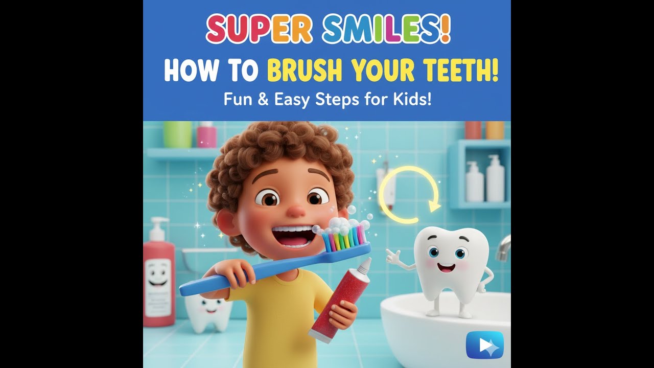 Learn How to Brush Your Teeth! 🪥 | Kids Learning| Animation for children| kids Hygiene