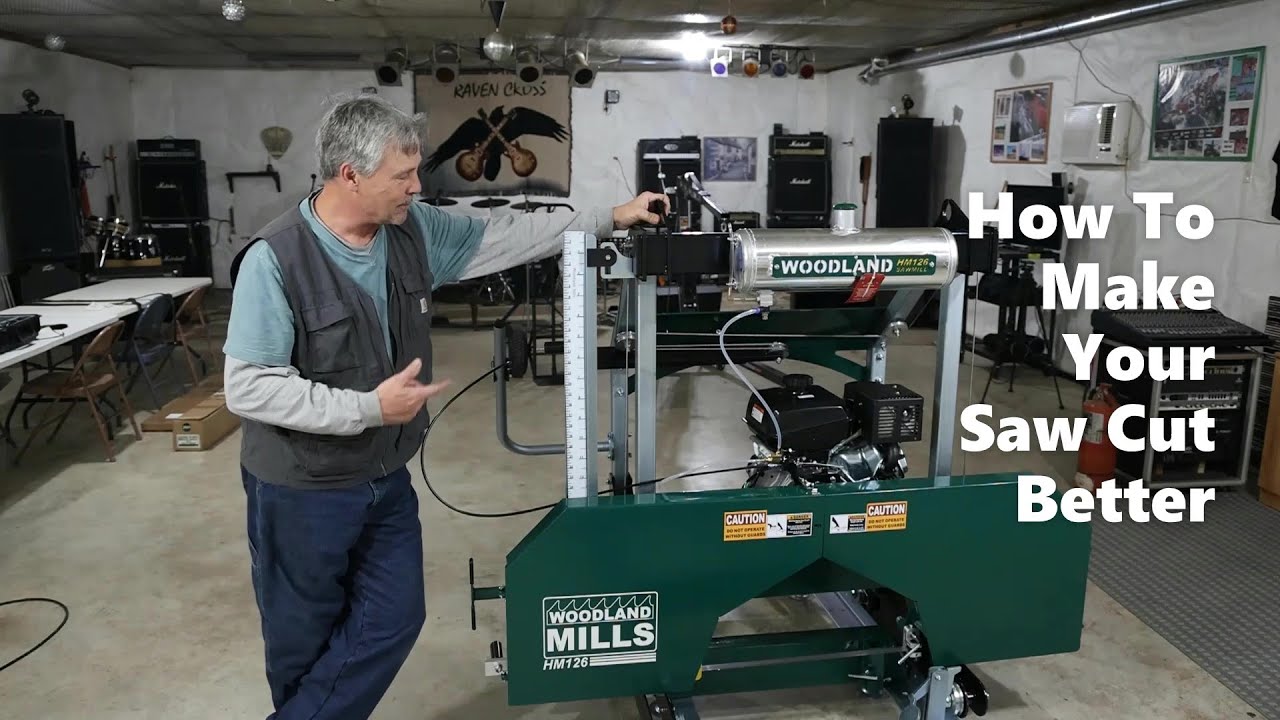 Окончательная регулировка перед использованием ленточной пилы Woodland Mills