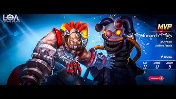 Legend Of Ace pro build Ranked Gameplay Moreau 「Android」
