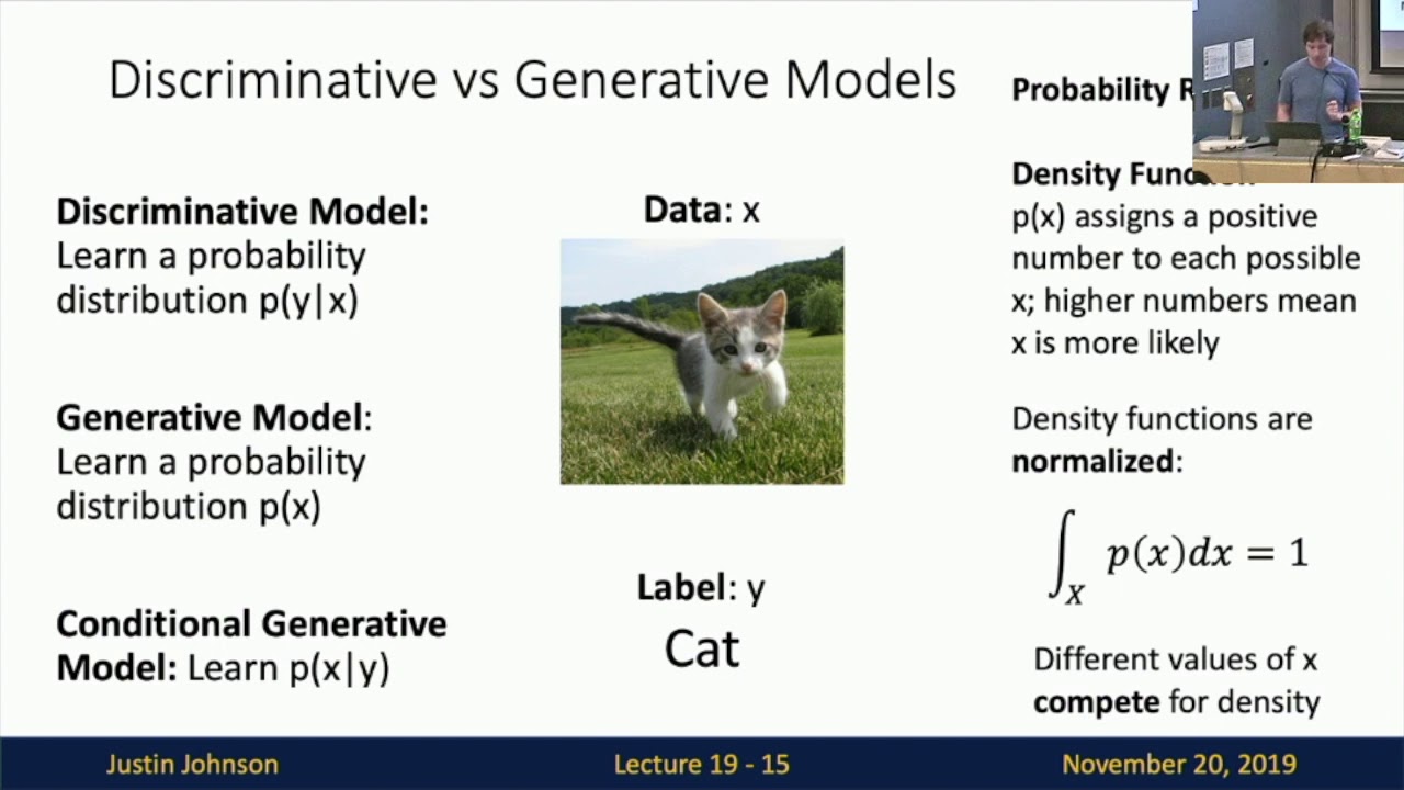 Using generative models to make probabilistic statements about