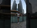 Girlfriend  blooper dance at singapore suntec city fountain of wealth