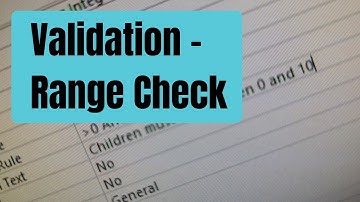MS Access 2016 Validation - Range Check
