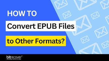 How to Easily Convert EPUB Files into Other File Formats?
