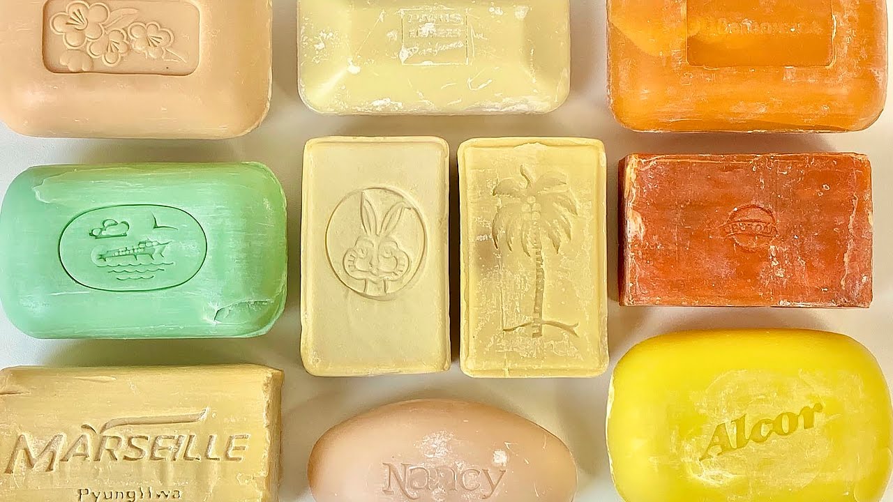 ⭐ASMR ⭐ Carving vintage soap. Cutting soap. Резка винтажного мыла. Satisfying video.