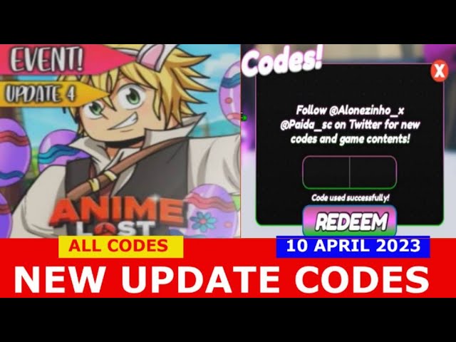 NEW CODES* [UPDATE 4!] Anime Lost Simulator ROBLOX, ALL CODES