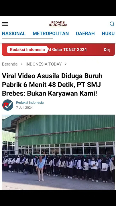 Viral Video Asusila Diduga Buruh Pabrik 6 Menit 48 Detik #shorts