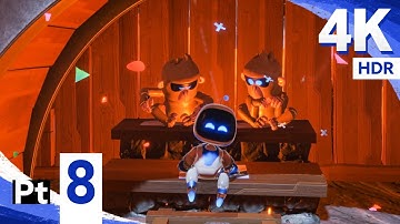 Astro Bot [4K/60fps HDR] (100%, All Collectibles, Platinum) Walkthrough Part 8