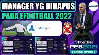 20 MANAGER PES 2021 YANG AKAN DIHAPUS PADA EFOOTBALL 2022 TERMASUK ZINEDINE ZIDANE DAN A. CONTE