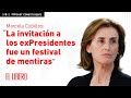Marcela Cubillos: “La invitación a los exPresidentes fue un festival de mentiras”