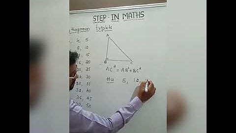 Pythagorean triplets