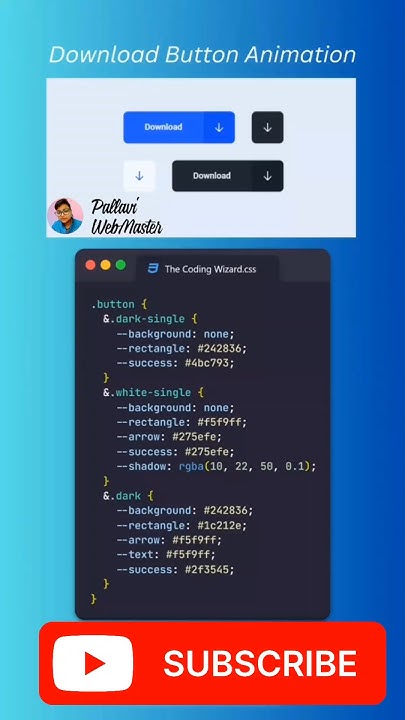 Download Button Animation Using HTML & CSS | #cssanimation #newshorts # ...