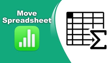 How to move spreadsheet table in Apple Numbers (Spreadsheet) on Mac