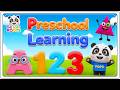 Preschool Learning activities for 3 year olds at home | Learn ABC Phonics Shapes Numbers Colors 🌈