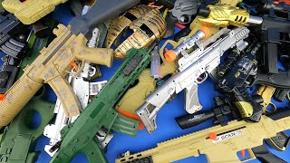 Biggest Toy Weapon Arsenal on the Table ! Realistic Toy Rifles and Knight Equipment