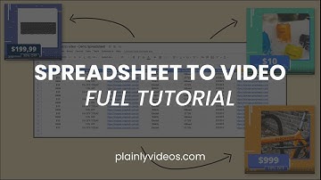 Spreadsheet to video (Google Sheet / Airtable) - Create videos by typing text / Integromat Tutorial