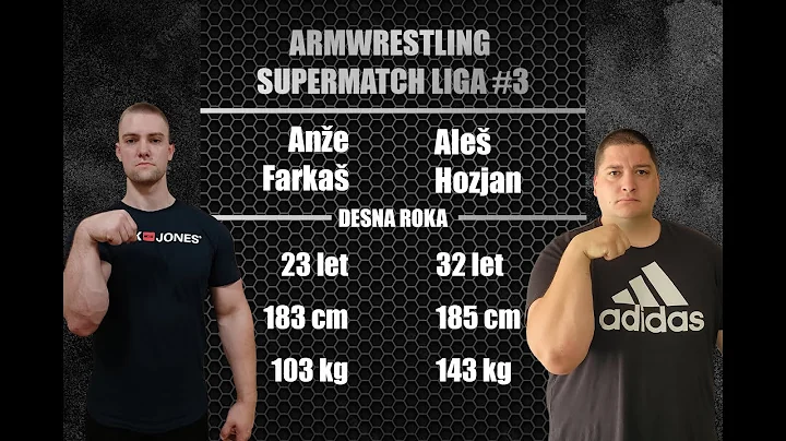 Ane Farka vs Ale Hozjan - Right hand supermatch - Armwrestling supermatch league #3