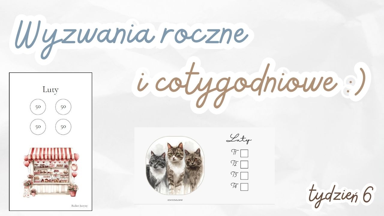 🃏🎲 Oszczędnościowe wyzwania cotygodniowe oraz roczne - tydzień 6 🎲🃏