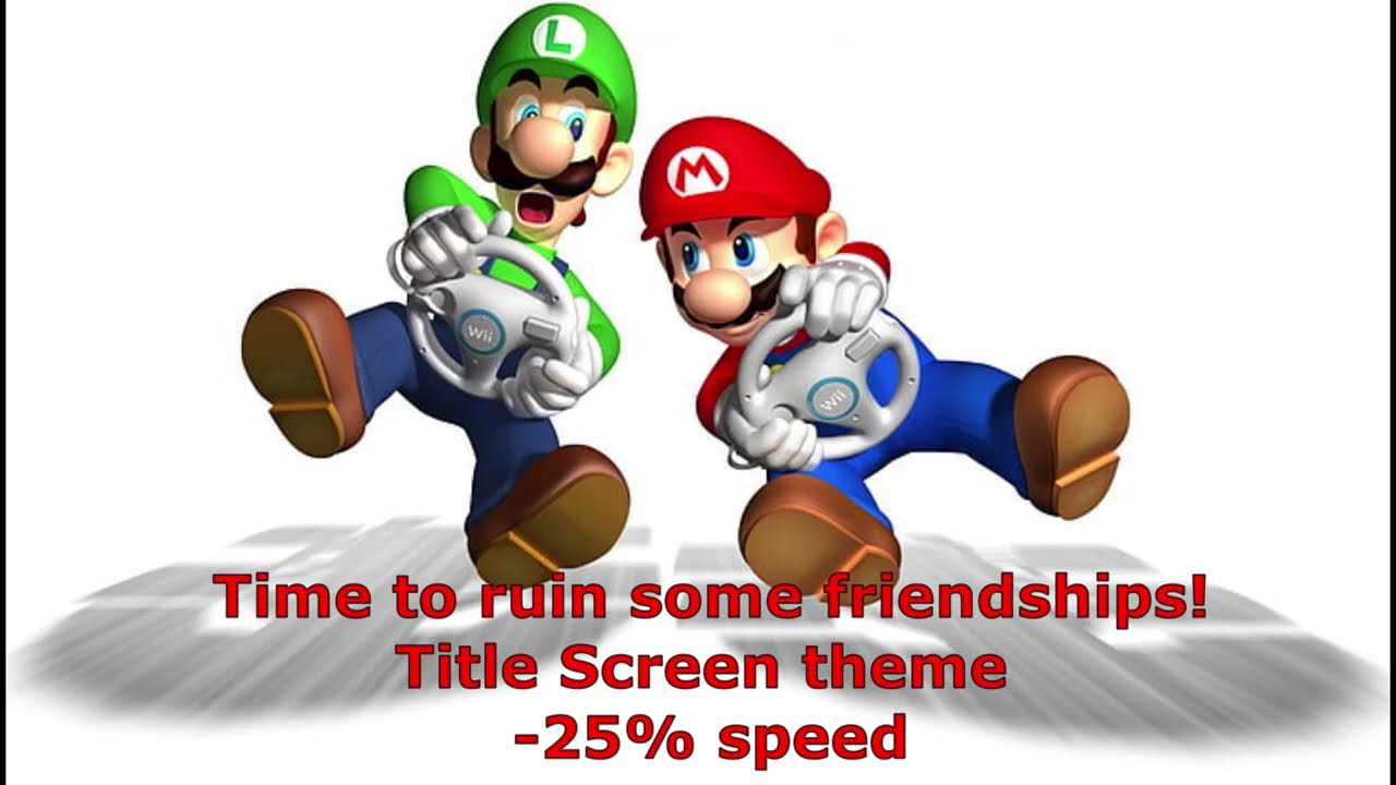 Mario Kart Wii Sounds AWESOME Slowed Down!