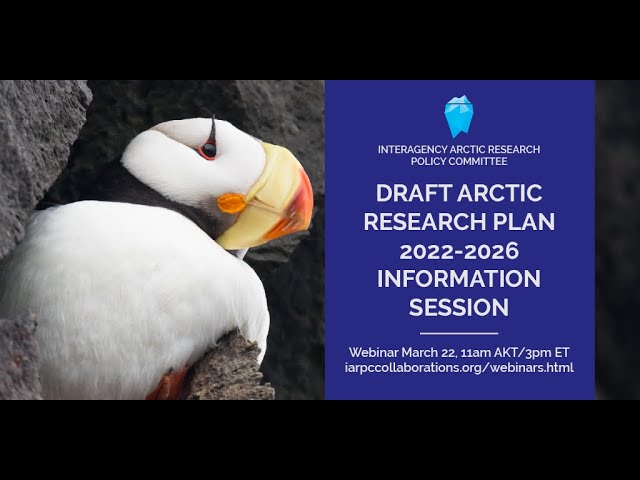 Draft Arctic Research Plan 2022-2026 Information Session: Focus on Foundational Activities