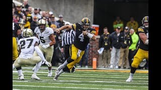 Nate Stanley (Iowa QB) vs Purdue 2019