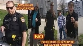 IGNORED FOLLOW MY COMMANDS NOPE cops owned Id refusal i don&#39;t answer questions first amendment audit