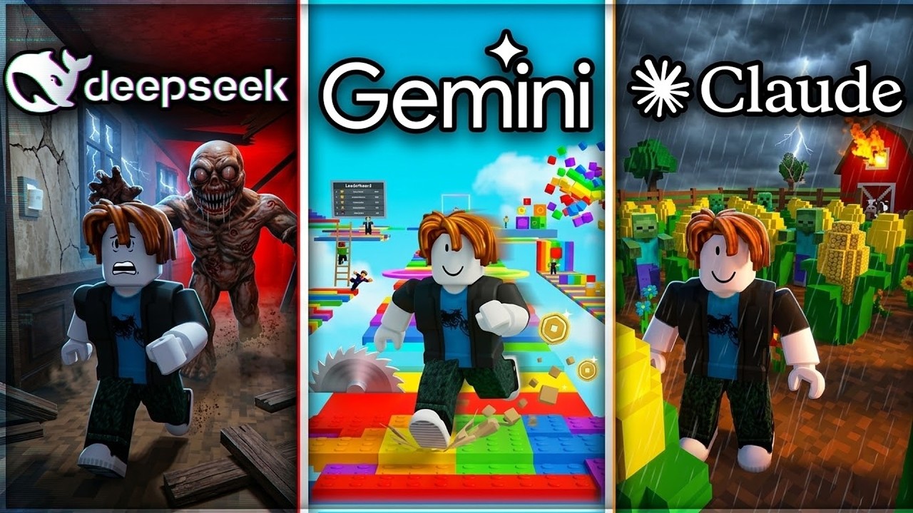 I Forced 3 AIs To Recreate Roblox's Most VIRAL Games