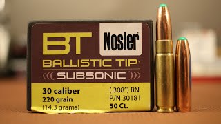 300 Blackout - 220gr Nosler Ballistic Tip Subsonic