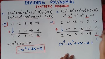 Dividing Polynomials by Synthetic Division | Explain in Detailed | Part 1 |