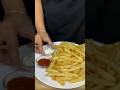 Frozen french fries frying and eating asmr asmr snack shorts food frenchfries cooking