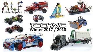 All Lego Technic Sets Winter 2017-2018 - Lego Speed Build Review -