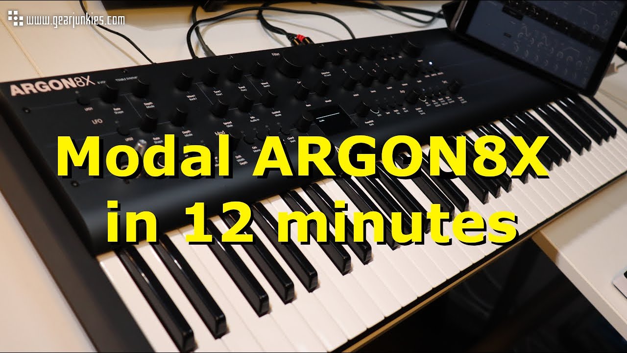 The Modal ARGON8X synthesizer in 12 minutes - YouTube