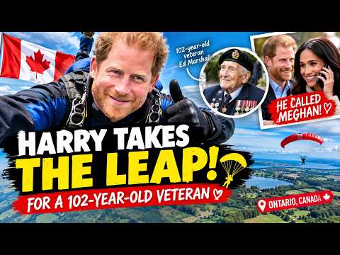 HE DID IT! PRINCE HARRY TAKES THE LEAP! 🪂He Kept His Promise to a 102-Year-Old Veteran