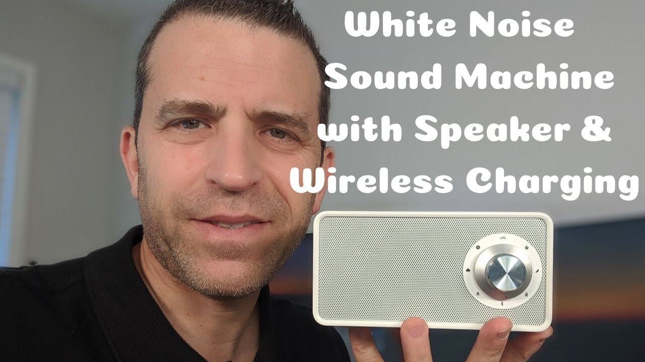 Qualitell White Noise Speaker Sound Machine With Wireless Charger Youtube