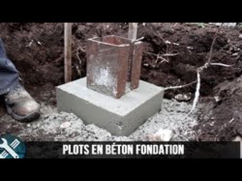 Bricolage Vlogs - Réalisation de plots de fondation en béton