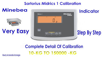 Sartorius Midrics 1 Industrial Weighing | How To Calibrate Midrics 1 | sartorius  Midrics 1