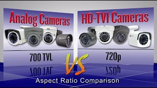 Security Camera Aspect Ratio Comparison | HD-TVI 720p vs Analog 700 TVL