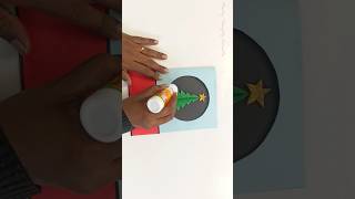 Christmas card making idea / Christmas card ideas easy/ how to make Christmas greeting card/ #shorts