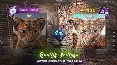 4K Quality Tutorial After Effects +Topaz best settings #aetutorial #4kqualitytutorial @rdylt09
