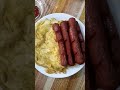 Yummy juicy hotdog w pritongitlog friedrice  perfect breakfast asmr short viral