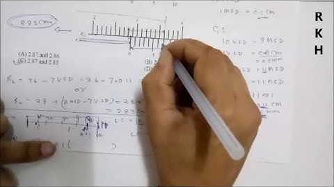 IIT JEE ADVANCED 2016(Error and measurement problem of vernier caliper)