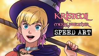 SPEED ART - Kristeal Merryweather big bellied BBW | 🎉 HAPPY BIRTHDAY SCOTT! 🎉
