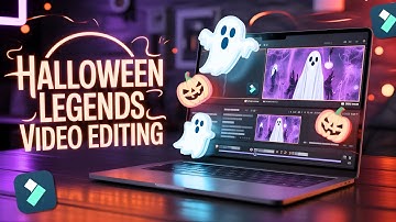 Hoe je de sjablonen en effecten van Filmora gebruikt voor een ENG Halloween-video