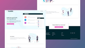 Huddle Landing Page With Alternating Feature Blocks | Frontend Mentor Challenge (HTML and CSS)