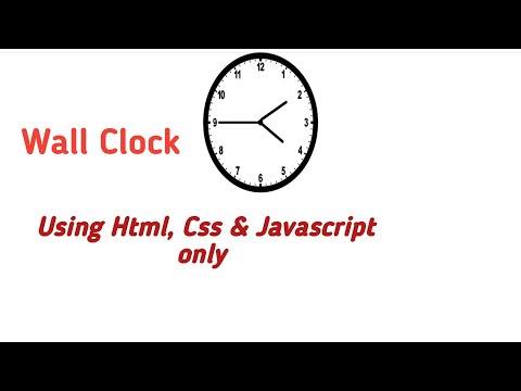 How to make Clock using html , css & js only || WebCasting - YouTube