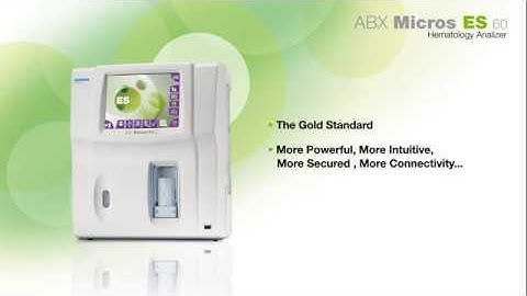 Automated 3 part differential hematology analyzer ABX Micros ES60 presentation