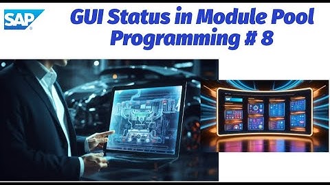 SAP ABAP module pool programming - Creating GUI Status & GUI Title (An Example Program) # 8