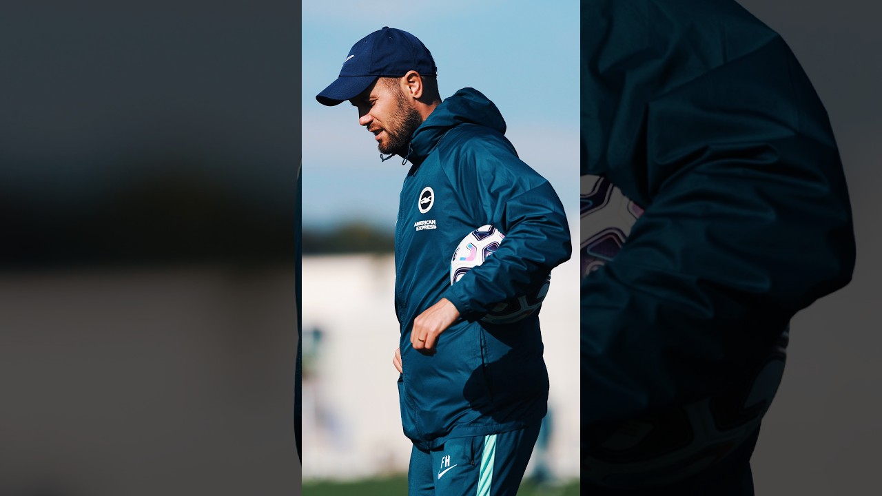Behind the scenes with Hurzeler 👀  #bhafc #PremierLeague #PL