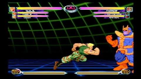Marvel vs Capcom 2 (PS3): Guile and Charlie Stuff