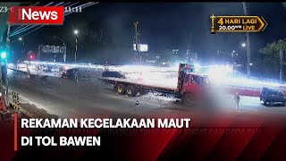 Detik-detik Rekaman Truk Tabrak Minibus di Tol Bawen, Korban Tewas Bergeletakan di Jalan