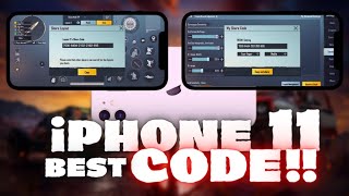 iPHONE 11 4 FINGER CONTROL CODE!! NO RECOIL BEST SENSITIVITY 🔥 Pubg Mobile screenshot 1